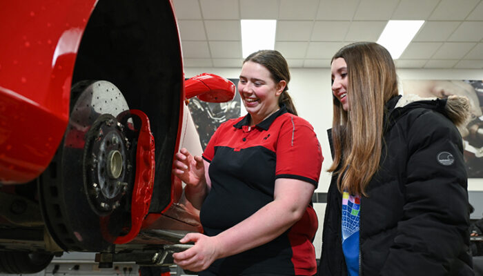 Ferrari dealers welcome the automotive technicians of tomorrow