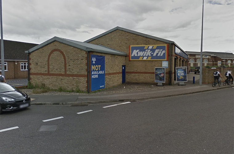 Car crashes into Kwik Fit in Essex