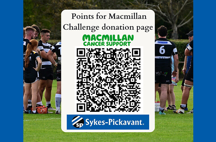 Sykes-Pickavant is raising money for Macmillan Cancer Support