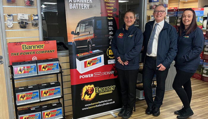 Banner and Glossop Caravans form leisure battery partnership