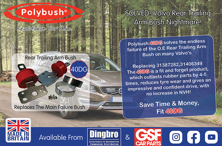 Polybush offer upgrades for Volvo suspension bushings
