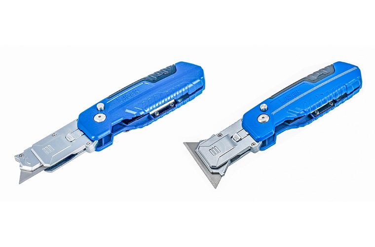 Laser Tools introduces compact 2-in-1 folding scraper and utility knife