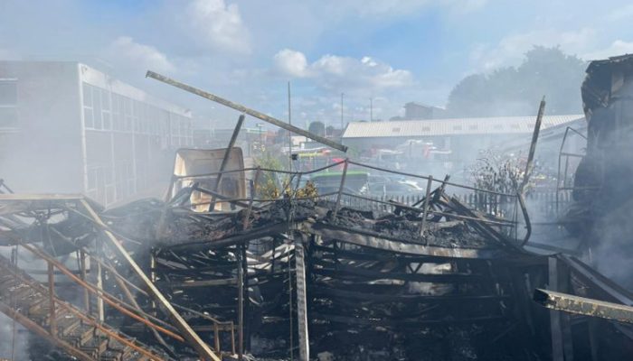 Major fire at Southampton commercial garage