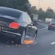 £175k Bentley driving with no tyre on M25
