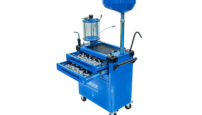 Laser Tools introduces mobile Oil Service Station for workshops