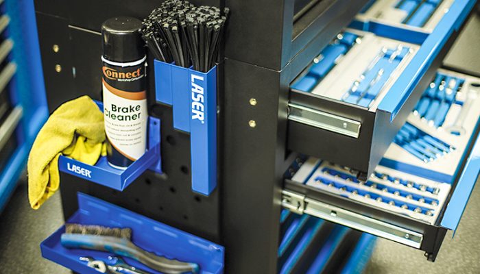 Laser Tools Magnetic Cable Tie Holder makes workshop organisation simple