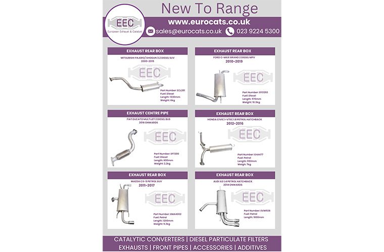 EEC Expands aftermarket range with 26 new part numbers