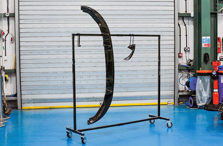 Power-TEC’s Adjustable Frame Parts Hanger boosts bodyshop efficiency
