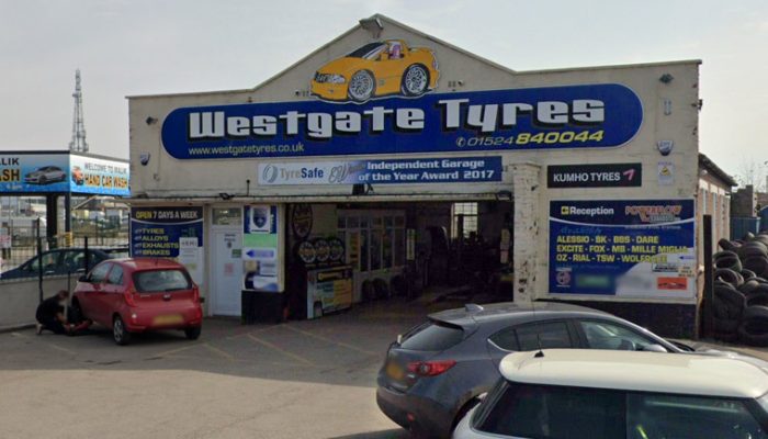 Morecambe garage assists after stolen car spiked in Police chase
