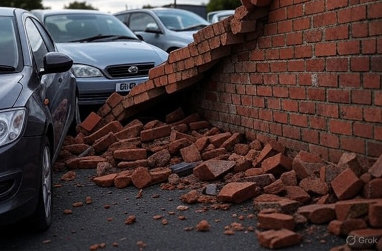 Car dealer faces potential closure after wall collapse causes £120k damage