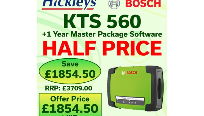 Hickleys offers half-price Bosch KTS diagnostic tools
