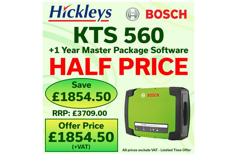 Hickleys offers half-price Bosch KTS diagnostic tools