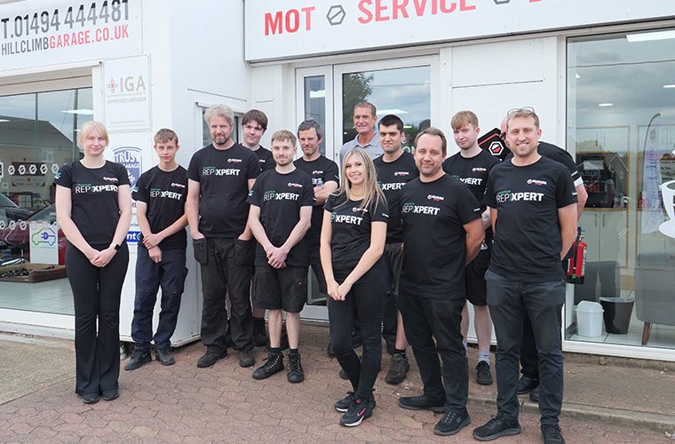 Schaeffler films new Wrenches & Wisdom episode at Hillclimb Garage
