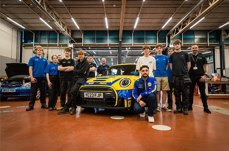 NAPA partners with Coleg Menai for motorsport engineering education