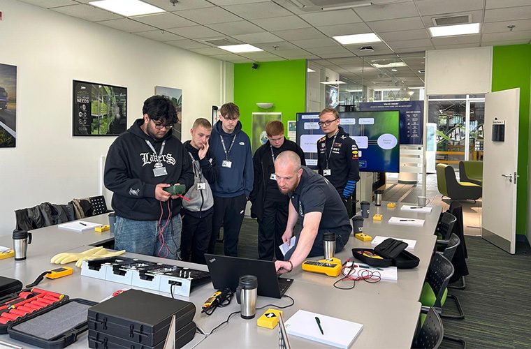 Valeo celebrates Wolverhampton College’s trophy triumph with student training day