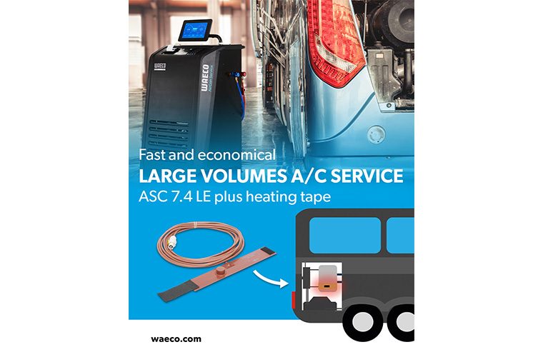 WAECO introduces ASC 7.4 LE for efficient commercial vehicle A/C service