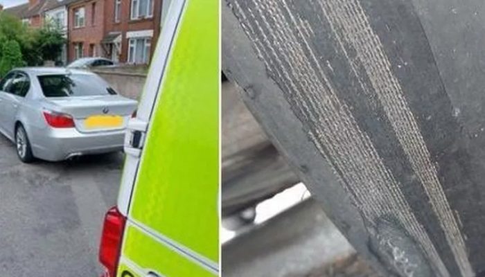 Police seize BMW with dangerously worn tyre in Coventry