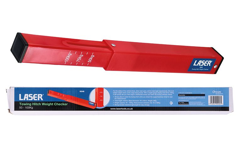 Stay safe and legal with New Laser Tools Towing Hitch Weight Checker