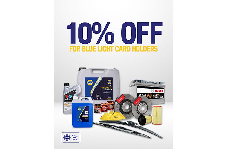 NAPA Auto Parts UK launches discount for Blue Light Card holders