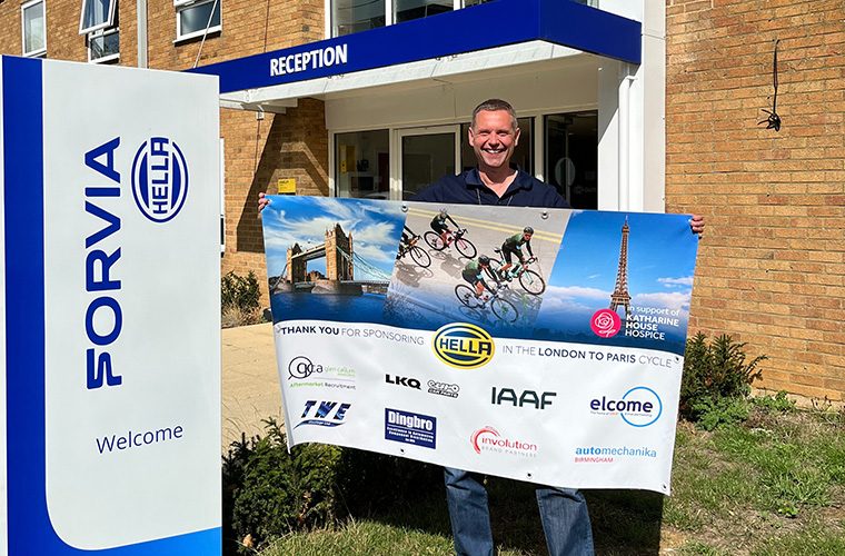 Three-day charity bike ride sees HELLA UK Director tackle 180 miles for Banbury hospice