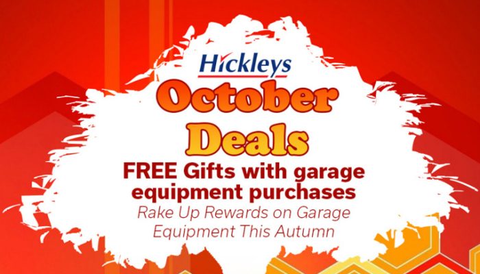 Hickleys offers free gifts with lift and tyre equipment purchases