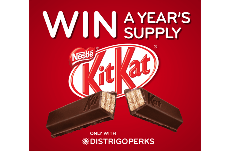 Your chance to win a year’s supply of Kit Kats with DISTRIGO PERKS